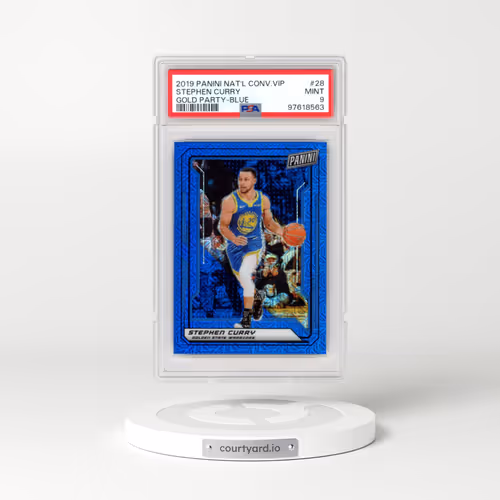 2019 Panini National Convention VIP Gold Party #28 Stephen Curry - Blue (PSA 9 MINT)