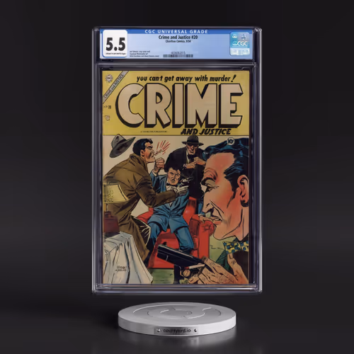 Crime and Justice #20 CGC 5.5 Cream to Off-white Pages (Charlton Comics, 9/54) - Universal