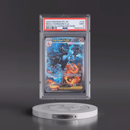 2025 Pokémon Pfl EN-Phantasmal Flames #125 Mega Charizard X EX - Holo Special Illustration Rare (PSA
