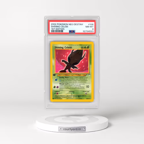 2002 Pokémon Neo Destiny #106 Shining Celebi - 1st Edition Holo (PSA 8 NM-MT)
