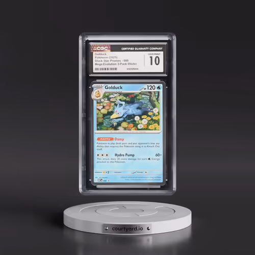 2025 Black Star Promos - Mega Evolution MEP EN #008 Golduck - Mega Evolution 3-Pack Blister (Cosmos