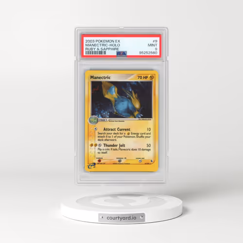 2003 Pokémon EX Ruby & Sapphire #9 Manectric - Holo (PSA 9 MINT)