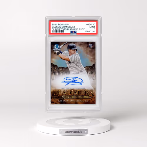 2024 Bowman Gladiators of the Diamond Autographs #GDAJD Jasson Dominguez (PSA 9 MINT)