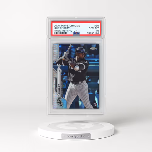 2020 Topps Chrome #60 Luis Robert - Prism Refractor (PSA 10 GEM MINT)