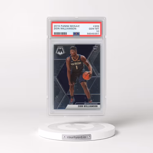 2019 Panini Mosaic #209 Zion Williamson (PSA 10 GEM MINT)