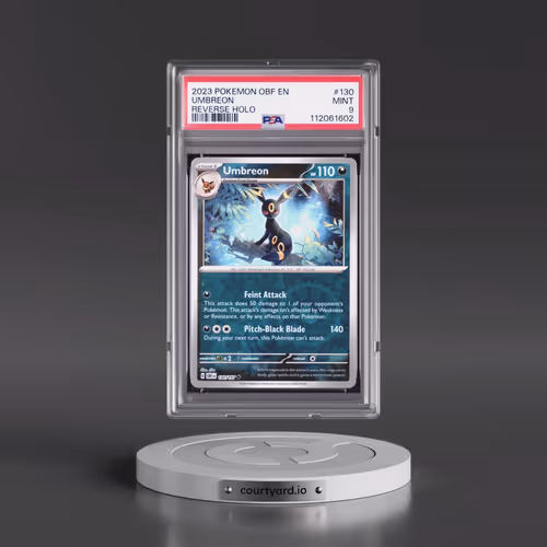 2023 Pokémon Obf EN-Obsidian Flames #130 Umbreon - Reverse Holo (PSA 9 MINT)