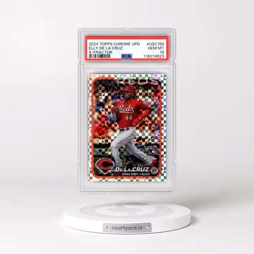 2024 Topps Chrome Update #USC150 Elly de La Cruz - X-Fractor (PSA 10 GEM MINT)