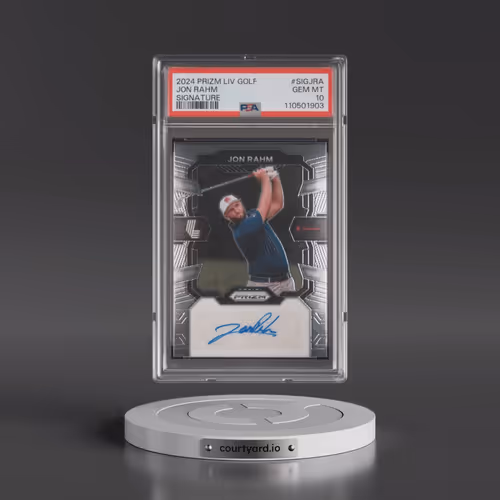 2024 Panini Prizm LIV Golf Signatures #SIGJRA Jon Rahm (PSA 10 GEM MINT)