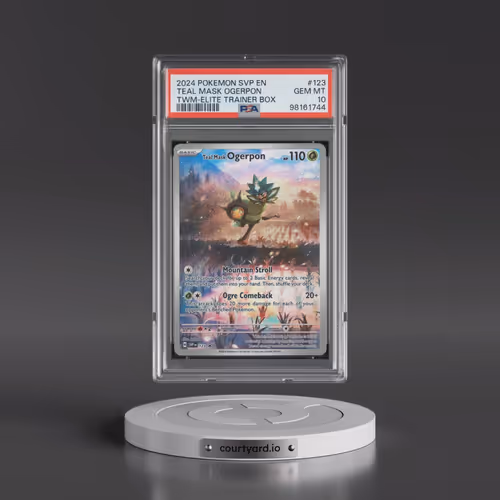 2024 Pokémon Svp EN-SV Black Star Promo #123 Teal Mask Ogerpon - Twilight Masquerade Elite Trainer B