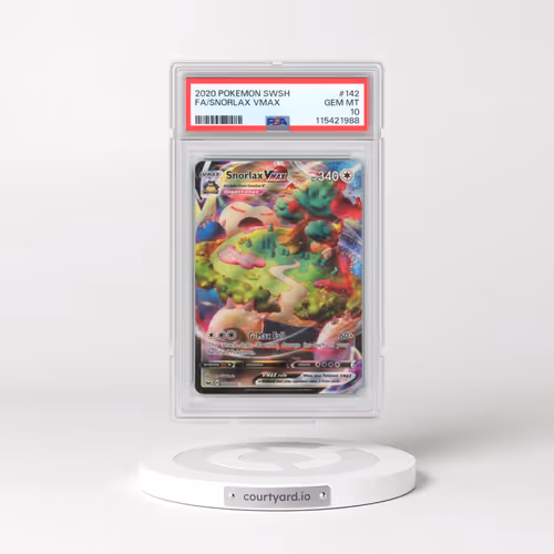 2020 Pokémon Sword & Shield #142 Snorlax Vmax - Full Art (PSA 10 GEM MINT)