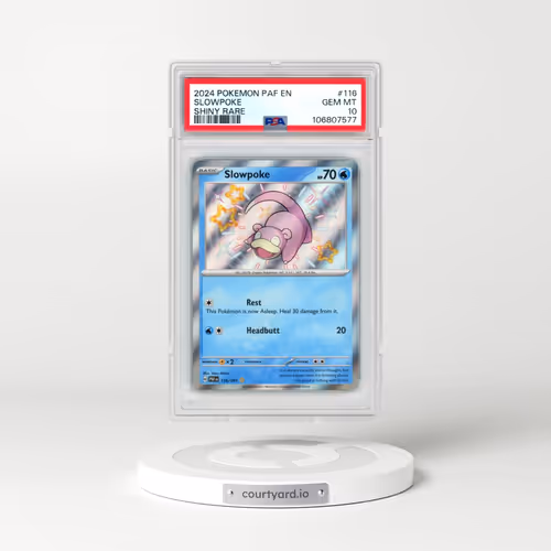 2024 Pokémon Paf EN-Paldean Fates #116 Slowpoke - Shiny Rare (PSA 10 GEM MINT)