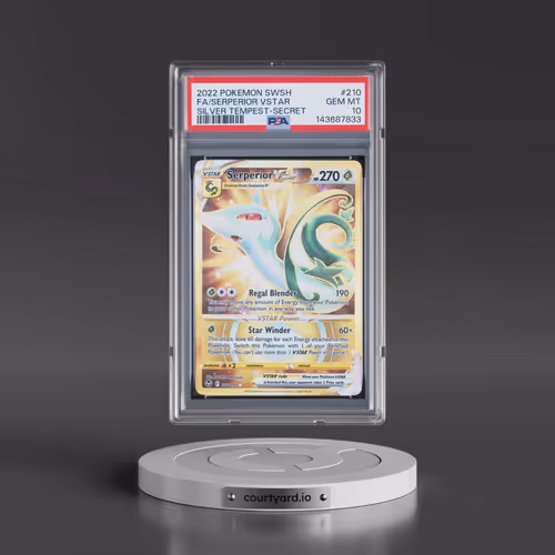 2022 Pokémon Sword & Shield Silver Tempest #210 Serperior Vstar - Full Art Secret (PSA 10 GEM MINT)