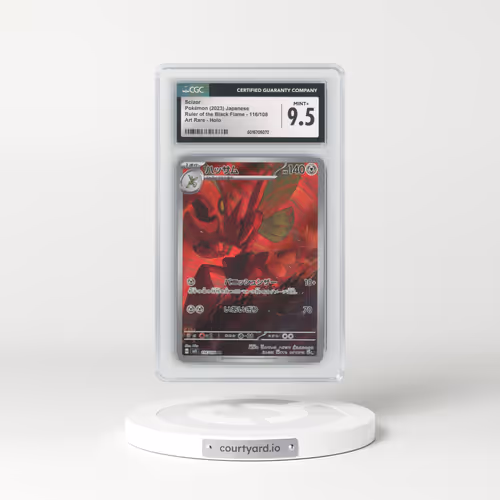 2023 Ruler of the Black Flame #116/108 Scizor - Art Rare (CGC 9.5 MINT+)