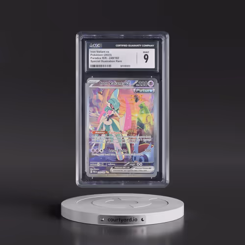 2023 Paradox Rift - PAR EN #249/182 Iron Valiant ex - Special Illustration Rare (Holo) (CGC 9 MINT)