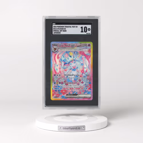 2024 Pokémon Terastal Fest Ex #212 Sylveon Ex - Special Art Rare (SGC 10 GEM MINT)