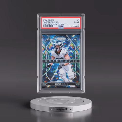 2024 Panini Prizm Prizmatic #6 Cooper Dejean - Green Wave (PSA 9 MINT)