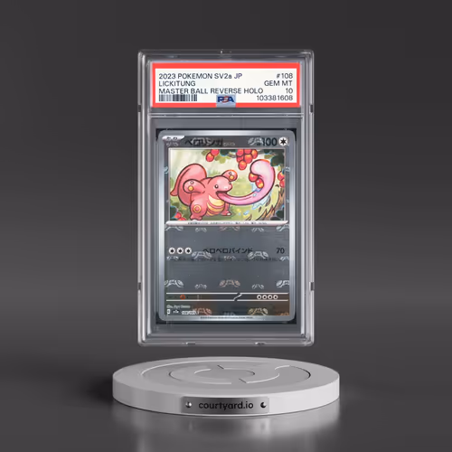 2023 Pokémon Sv2a-Pokemon 151 #108 Lickitung - Reverse Holo Master Ball (PSA 10 GEM MINT)