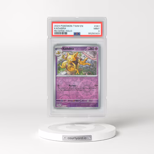 2024 Pokémon Twm EN-Twilight Masquerade #081 Kadabra - Reverse Holo (PSA 9 MINT)
