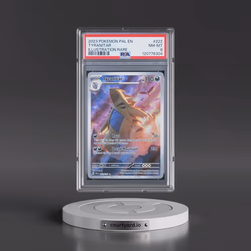 2023 Pokémon Pal EN-Paldea Evolved #222 Tyranitar - Illustration Rare (PSA 8 NM-MT)