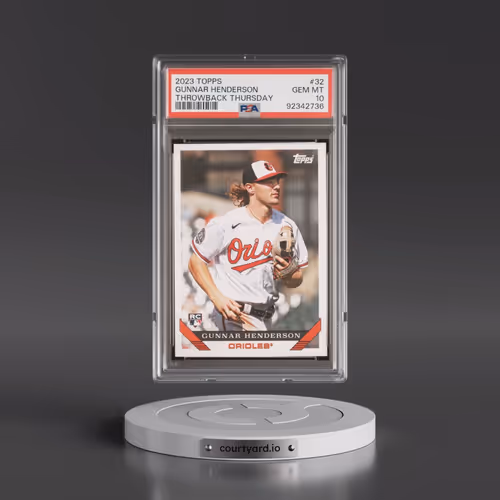 2023 Topps Throwback Thursday #32 Gunnar Henderson (PSA 10 GEM MINT)