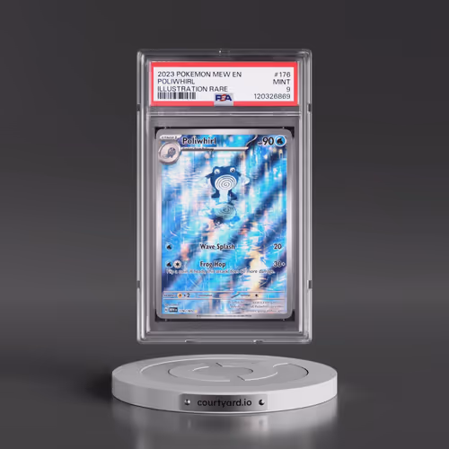 2023 Pokémon Mew EN-151 #176 Poliwhirl - Illustration Rare (PSA 9 MINT)