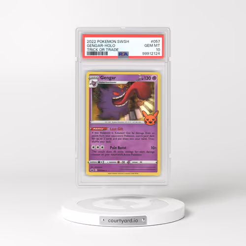 2022 Trick or Trade BOOster #057 Gengar - Holo (Pumpkin Stamp) (PSA 10 GEM MINT)