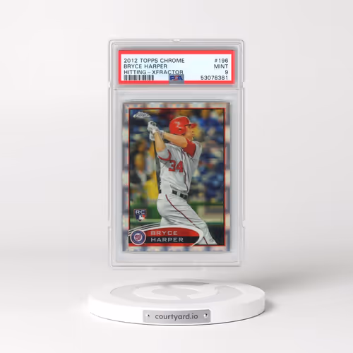 2012 Topps Chrome #196 Bryce Harper - Xfractor (PSA 9 MINT)