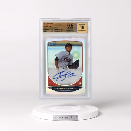 2013 Bowman Chrome Prospect Autographs Refractors #CC Carlos Correa (BGS 9.5 GEM MINT)