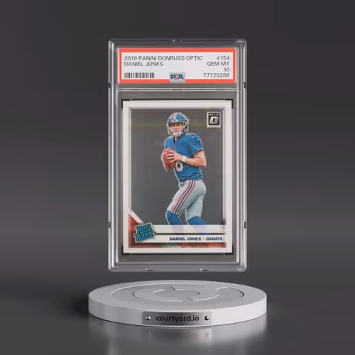 2019 Panini Donruss Optic #154 Daniel Jones (PSA 10 GEM MINT)