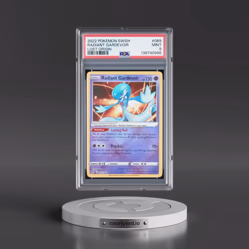 2022 Pokémon Sword & Shield Lost Origin #069 Radiant Gardevoir - Holo (PSA 9 MINT)