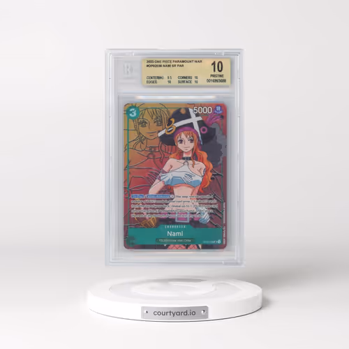 2023 Paramount War - English #036 Nami - (Borderless) Alt Art (BGS 10 PRISTINE)