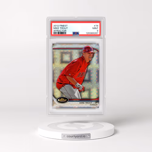 2012 Finest #78 Mike Trout - Xfractor (PSA 9 MINT)