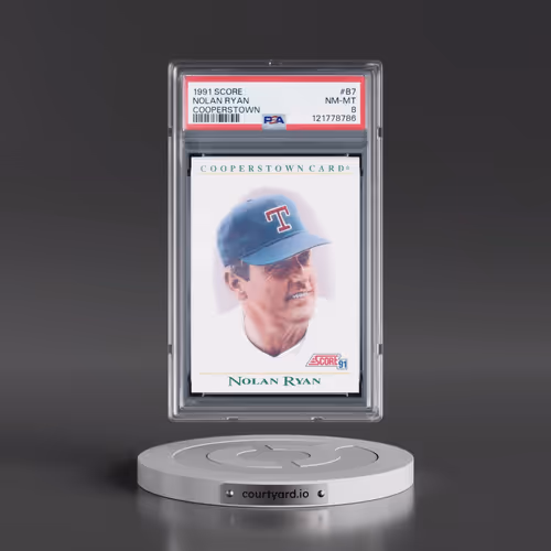 1991 Score Cooperstown #B7 Nolan Ryan (PSA 8 NM-MT)