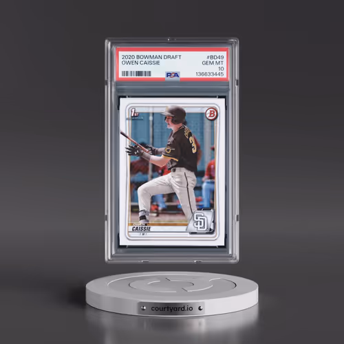 2020 Bowman Draft #BD49 Owen Caissie (PSA 10 GEM MINT)