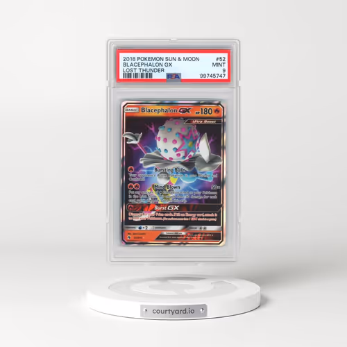 2018 Pokémon Sun & Moon Lost Thunder #52 Blacephalon GX - Holo (PSA 9 MINT)