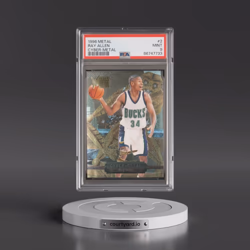 1996 Metal Cyber-Metal #2 Ray Allen (PSA 9 MINT)