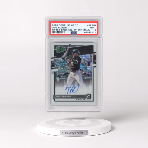 2020 Panini Donruss Optic Rated Prospects #RPSLR Luis Robert - Signature-White Mojo (PSA 9 MINT)