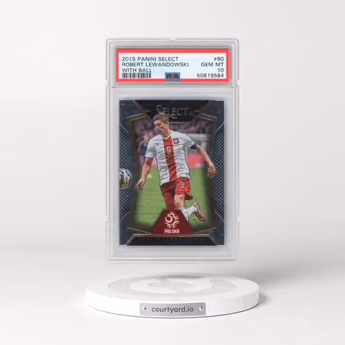 2015 Panini Select #80 Robert Lewandowski - With Ball (PSA 10 GEM MINT)