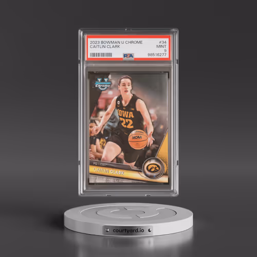 2023 Bowman University Chrome #34 Caitlin Clark (PSA 9 MINT)