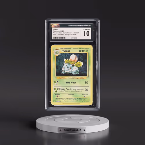 2023 Pokémon CLV-Trading Card Game Classic Venusaur & Lugia EX Deck #002 Ivysaur (CGC 10 GEM MINT)