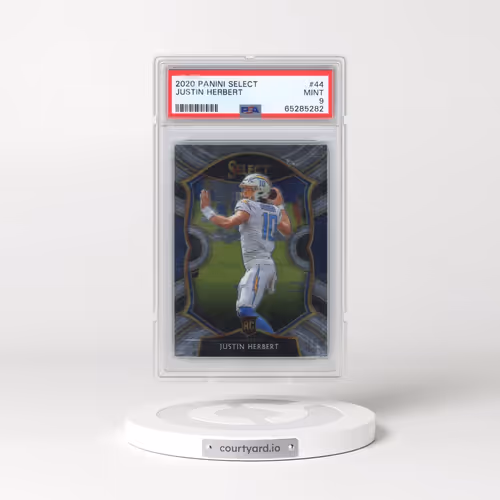 2020 Panini Select #44 Justin Herbert (PSA 9 MINT)