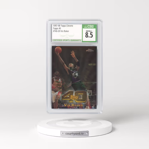 1997 Topps Chrome Topps 40 #T20 Vin Baker (CSG 8.5 NM-MT+)