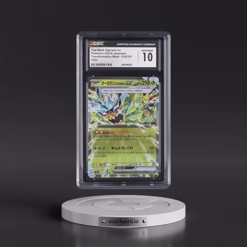 2024 Transformation Mask #016/101 Teal Mask Ogerpon ex - Holo (CGC 10 GEM MINT)