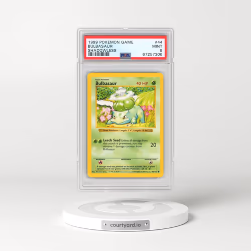 1999 Pokémon Game #44 Bulbasaur - Shadowless (PSA 9 MINT)