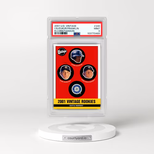 2001 Upper Deck Vintage #346 I.Suzuki/R.Franklin - R.Christianson (PSA 9 MINT)
