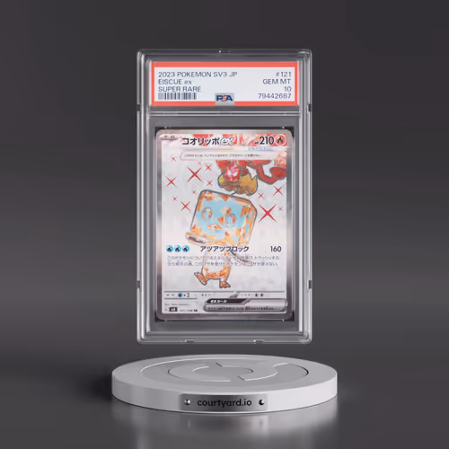2023 Pokémon SV3-Ruler of the Black Flame #121 Eiscue EX - Holo Super Rare (PSA 10 GEM MINT)