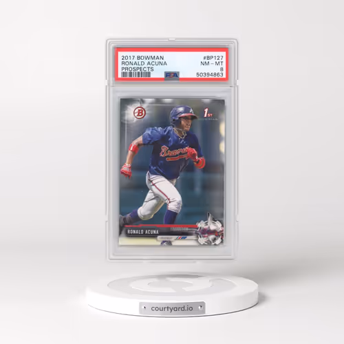 2017 Bowman Prospects #BP127 Ronald Acuna (PSA 8 NM-MT)