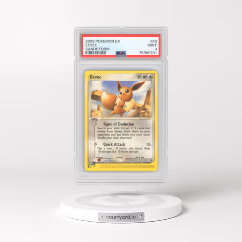 2003 Pokémon EX Sandstorm #63 Eevee (PSA 9 MINT)