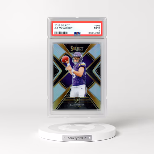 2023 Panini Select #505 J.J. McCarthy (PSA 9 MINT)