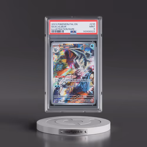 2023 Pokémon Pal EN-Paldea Evolved #210 Baxcalibur - Illustration Rare (PSA 9 MINT)